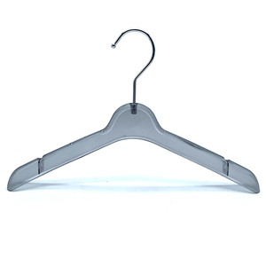 ไม้แขวนเสื้อพลาสติกใสขายดี ราคาแข่งขัน สำหรับเสื้อผ้าเด็ก ขายส่งเพื่อการส่งออก พร้อมโลโก้ - Product Image 2