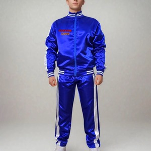 Conjunto Deportivo de Alta Calidad para Primavera/Otoño, 360GSM, Personalizado, de Poliéster, Chaqueta con Cremallera y Pantalones Deportivos de Cintura Alta - Product Image 5