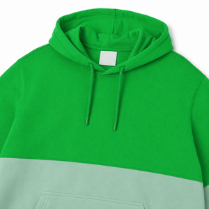 Sudadera con Capucha y Cremallera para Hombre, Verde, Bordada, de Felpa Gruesa, Corte Regular, Algodón, Informal, para Invierno - Product Image 5