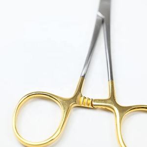 Porte-aiguilles Olsen Hegar, ciseaux en carbure de tungstène, manche doré, instrument chirurgical médical réutilisable - Product Image 1
