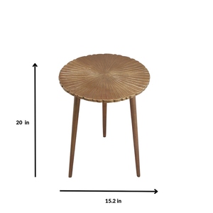 Diseño nórdico moderno y lujoso para el hogar y decoración de salones de hotel, este taburete trípode versátil con textura de rayos de sol de estilo minimalista. - Product Image 5