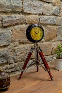 UNICORN HANDICRAFTS Horloge de bureau vintage en laiton avec boussole, mouvement mécanique, durable, portable, fonctionnant sur piles, style antique - Product Image 5
