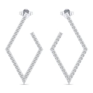 REYES – boucles d'oreilles en argent 925 de qualité supérieure, 0,85 ct, en Moissanite, pour femmes, Style Vintage, cadeau d'anniversaire, bijoux fins pour elle - Product Image 2