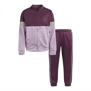 Ensemble de survêtement pour homme, coupe classique, nouvelle collection, vêtements d'hiver, fermeture élastique à la taille, manches longues, col montant, couleurs unies, qualité supérieure - Product Image 2