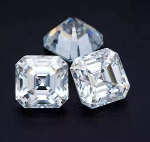 Diamant de laboratoire CVD blanc taille Asscher, pureté VVS, taille EX-VG, 0,003-20 carats, certifié IGI pour la fabrication de bijoux sur mesure - Product Image 5