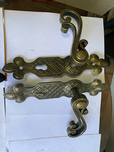 Handmade Luxury Wrought Iron <b>Door</b> <b>Handle</b> Antique Style Custom Metal <b>Pull</b> <b>Handle</b> for Villa Main Gate - Product Image 2