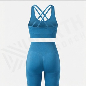 ชุดโยคะแบบกำหนดเองสำหรับผู้หญิง แฟชั่นคุณภาพสูง ชุดออกกำลังกายรัดรูป ระบายอากาศได้ดี เหมาะสำหรับการออกกำลังกายในยิม ชุดออกกำลังกาย - Product Image 2