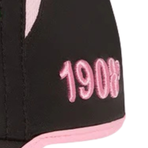 AKA Featherlite <b>Hat</b> Black Adjustable Baseball <b>Cap</b> with Pink & Green Embroidery Lightweight Sorority Fashion <b>Cap</b> - Product Image 3