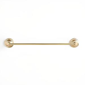 Elegant Round Base Gold Bathroom <b>Towel</b> Rail Wall Mounted Brass <b>Towel</b> Bar Holder for Premium Bathroom Interior and Washroom Decor - Product Image 3