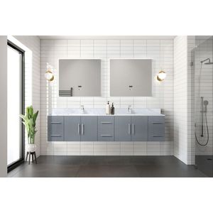 Dark Grey 84 In. Wide Double Bath <b>Vanity</b> 22 In. Deep <b>Bathroom</b> <b>Vanities</b> - Product Image 3