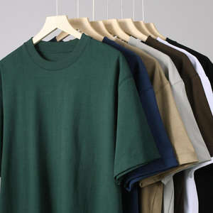 T-shirt personnalisé avec logo, 280 g/m², 300 g/m², 320 g/m², 100 % coton, manches courtes, épaules tombantes, coupe ample, t-shirt homme de grande taille - Product Image 1