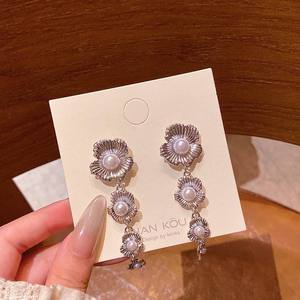 Boucles d'oreilles clous en perles d'eau de mer JIAN KOU, argent 925, moissanite, bijoux minimalistes unisexes, certifiés GRA, pour un usage quotidien - Product Image 1