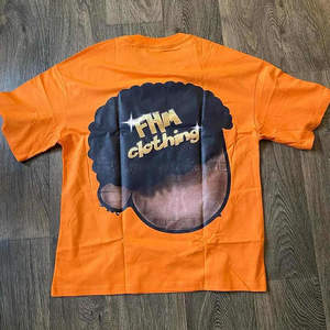 Camiseta Corta de Algodón 100% Pesado con Logo Personalizado, Estampado DTG Gráfico, Hombros Caídos, Estilo Oversize para Hombre - Product Image 2