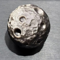 Sphère de pierre de lune en obsidienne argentée mate naturelle de 4 cm, météorite planétaire, astéroïde, pierre précieuse, décoration d'intérieur, 40 mm