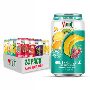 Boisson multi-jus de fruits 330ml sans sucre, prix d'usine, OEM/ODM, échantillon gratuit, fabricant vietnamien de marque privée - Product Image 1