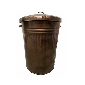 Poubelle en métal vintage qui contribue à maintenir les normes d'hygiène et qui se révèle efficace sous des charges lourdes - Product Image 3