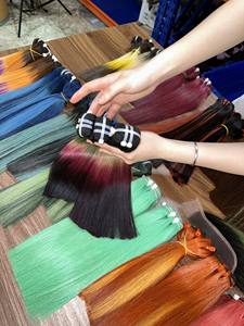 2024 Hot Mix Color Bonestraight Hair <b>Extensions</b> Training Heads Female Vietnamese <b>Braiding</b> Bundles <b>for</b> Women - Product Image 2