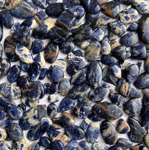 100% Sodalite naturelle pierres précieuses en vrac gros cristal pierres précieuses fabrication de bijoux approvisionnement en vrac pierre Cabochon coupe mélange forme - Product Image 4