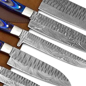 Coffret de couteaux de cuisine en acier Damas LEGACY BLADES avec logo personnalisé, collection Premium Chef, manche en bois, fabricant OEM ODM - Product Image 3