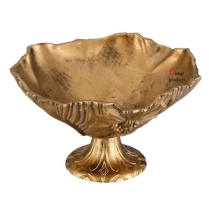 Nuevo cuenco de metal de diseño vintage de metal antiguo con soporte para restaurante y bar de hotel - Product Image 1