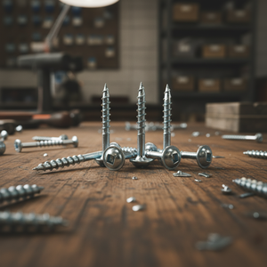 Tornillo para Madera PDC Modelo 8, Cabeza Plana, Métrico/Pulgadas, Autorroscante, Phillips/Pozi Drive, Acero al Carbono/Acero Inoxidable, Rosca Gruesa, Zincado - Product Image 1