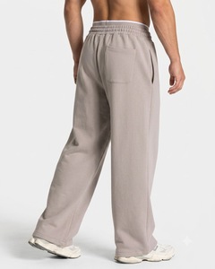 Ensemble de survêtement surdimensionné gris pierre pour homme, personnalisé OEM – Sweat à capuche en molleton de coton de qualité supérieure et pantalon de survêtement à jambes larges - Product Image 6