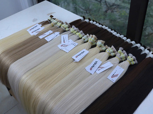 Precio al por mayor Extensiones de cabello a granel 100% cabello vietnamita 1 paquete 100 gramos Colores claros Super doble dibujado 60 cm Natural recto - Product Image 4