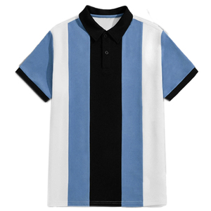 High Quality Mens Polo Shirt Regular Fit <b>3</b>-button Closure Soft Touch Elastic Material Comfortable Short Sleeve For Summer - Product Image 1