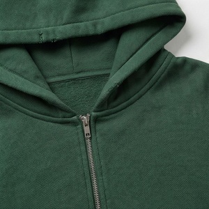 Sudadera con capucha de felpa francesa transpirable con cremallera, lavado ácido resistente al desgaste solar, anti-bolitas, talla grande, para mujer, ropa premium - Product Image 4