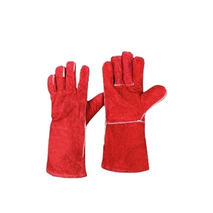 Premium Cowhide Split Leather Welding <b>Gloves</b> <b>Long</b> Sleeve Hand Protection for Welders Anti Smash Safety Feature - Product Image 2
