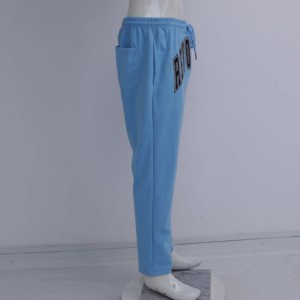 High Quality Revolution Embroidered Fleece <b>Harem</b> <b>Trouser</b> Men Women's Mid Waist Drawstring Loose Fit Ankle-Length Casual <b>Trousers</b> - Product Image 4