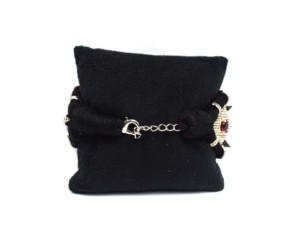 กำไลข้อมือถักแบบมาคราเม่ประดับเพชรพร้อมสายต่อสำหรับผู้หญิง - Product Image 5