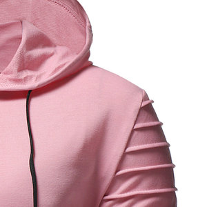 Wholesale Men's Winter Zipper Hoodie Custom 100% Cotton Double Layer Pure <b>Orange</b> White Windproof <b>Fleece</b> Lining Customized - Product Image 6