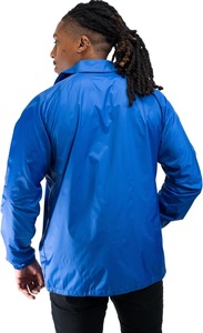 Men's Blue Waterproof <b>Coach</b> Jacket Casual Turn-down Collar Regular Fit Polyester Shell Spring Wear - Product Image 5
