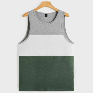 Débardeur Homme Couleur Unie en Gros, Vêtement de Sport Personnalisé, Débardeur de Fitness pour Homme - Product Image 1