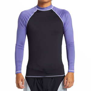 Wholesale Men Custom Long Sleeve Quick Dry Sports Gym Compression Base Layer Shirts Tops Running <b>Clothes</b> 100% Cotton Crew Neck - Product Image 3
