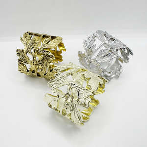 Ensemble d'anneaux de serviette de luxe de créateur, accessoires élégants pour table à manger, pour mariage, fête, hôtel et usage domestique - Product Image 2