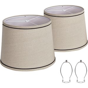 Set medio di 2 paralumi per lampade da tavolo e da terra per aggiungere stile e comfort - Product Image 1