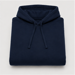 Sudadera con Capucha Extra Grande para Hombre, Color Azul Medianoche, Personalizable, con Cordón Tonal y Bolsillo Tipo Canguro, MHOOD-0039 - Product Image 4