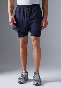 Shorts de sport respirants à double couche avec logo personnalisé, pour la course à pied et l'entraînement en salle de sport, fabricant premium - Product Image 5