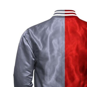 Veste bomber en satin soyeux 100% polyester de qualité supérieure pour hommes Nouvelle arrivée Vestes varsity en satin de soie pour hommes - Product Image 4