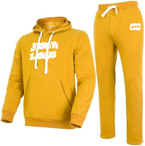 ชุดวอร์มผ้าฝ้ายแท้ 100% สำหรับผู้ชาย ชุดกีฬา ชุดออกกำลังกาย ชุดฟลีซเทคสำหรับฝึกซ้อม - Product Image 2