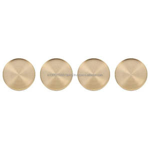 Vente en gros Ensemble de 4 sous-verres personnalisés au design gaufré avec vaisselle faite à la main dorée Sous-verres et sous-verres à sublimation - Product Image 2