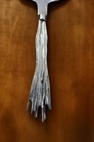 Cuillère à gâteau avec manche en forme de branche |   Ensemble de couteaux à gâteau de mariage plaqués argent