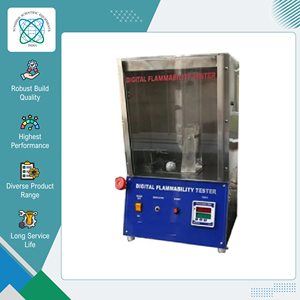 Probador de Inflamabilidad Vertical de Acero Inoxidable de Excelente Calidad, Más Vendido, para Uso en Laboratorios, Investigación y Control de Calidad - Product Image 3