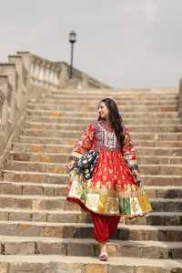 Vestidos de Novia con Cierre de Cremallera de Estilo Modesto para Mujer, Fabricante Pakistaní, Bordado Personalizado, Ropa Tribal Afgana Kuchi Vintage - Product Image 2