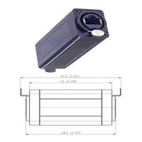 Coupleur de traversée EtherCON RJ45 NE8FF compatible avec les réseaux 4G/WiFi/3G, connecteur RJ45
