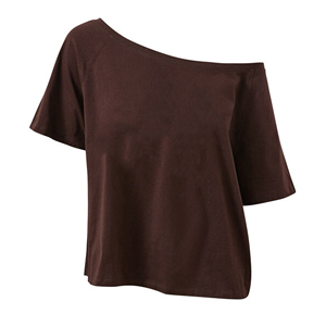 เสื้อยืดแฟชั่นผู้หญิงผ้าฝ้ายแท้ 100% แบบเซ็กซี่รัดรูปสีขาว แขนสั้น - Product Image 5