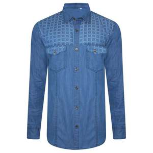 เสื้อเชิ้ตยีนส์ทรงสบาย ติดกระดุมด้านหน้า เหมาะสำหรับใส่ลำลอง แฟชั่นประจำวัน และการจับคู่ชุดได้ง่าย - Product Image 1