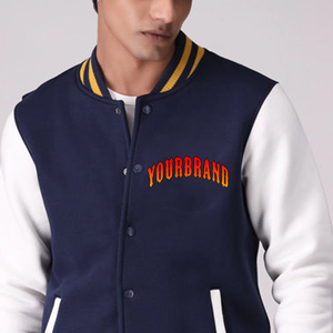 Veste universitaire de haute qualité pour hommes, logo personnalisé, broderie en chenille de laine, saison hivernale, manches en cuir - Product Image 2
